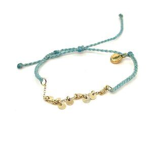 Pura Vida Braid Gold Discs Bracelet